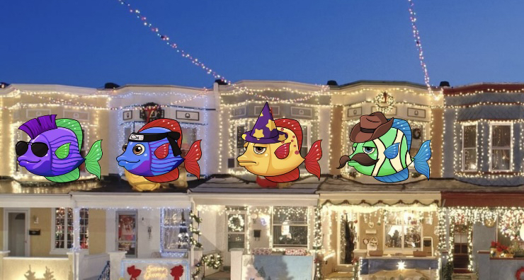 MetaFishCrew's tweet image. who are you staying with for Christmas?