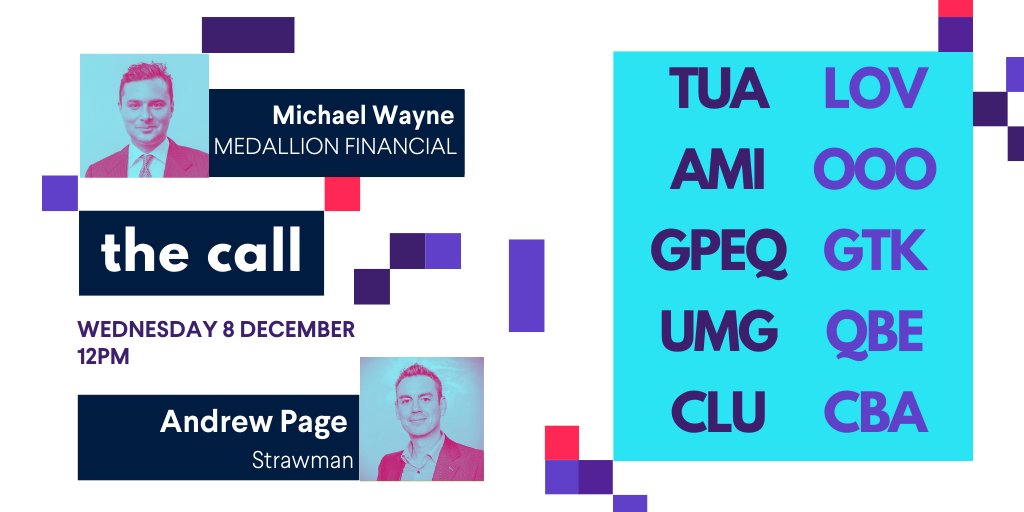 Joining <a href="/AusAndrewG/">Andrew Geoghegan</a> on the call today is <a href="/sage_simian/">Andrew Page</a>
 from <a href="/strawmaninvest/">Strawman</a> and Michael Wayne from <a href="/MedallionFG/">Medallion Financial</a> 
 
Our stock of the day is $WPL
Buy, hold or sell?

Find out at 12pm on #ausbiz!

Any stocks you want covered? Email us at thecall@ausbiz.com.au or tweet to us