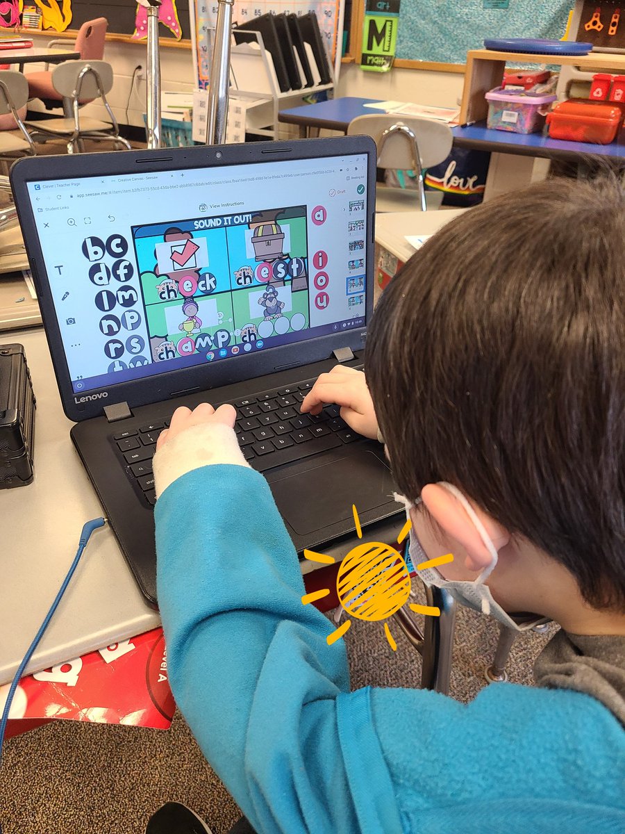 krysti451's tweet photo. Great day in #1stgrade! As always, huge #thanks to @Seesaw and @DuguidJillian for providing such engagement for my students! ❤ #teachertwitter #phonics #1stgradersrock https://t.co/pwYSedOD7y