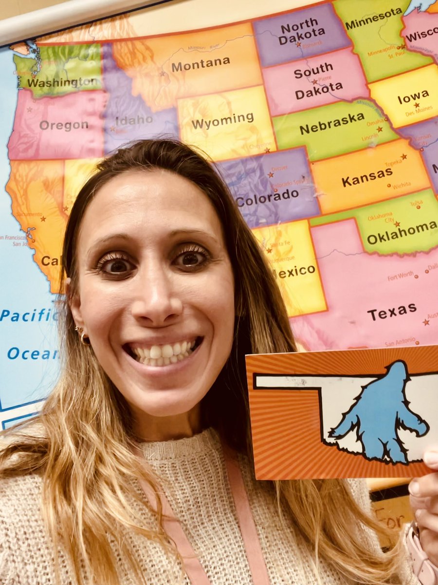 So the Gingerbread Man and Zen Cat were in Oklahoma on Dec 3rd with Bigfoot!! Have YOU spotted them? Don’t forget to send us a post card. #onceazulaufianalwaysazulaufian #zulaufians2122 <a href="/Carmelschools/">Carmel Central School District</a> <a href="/MPES_Principal/">mikekirk</a>