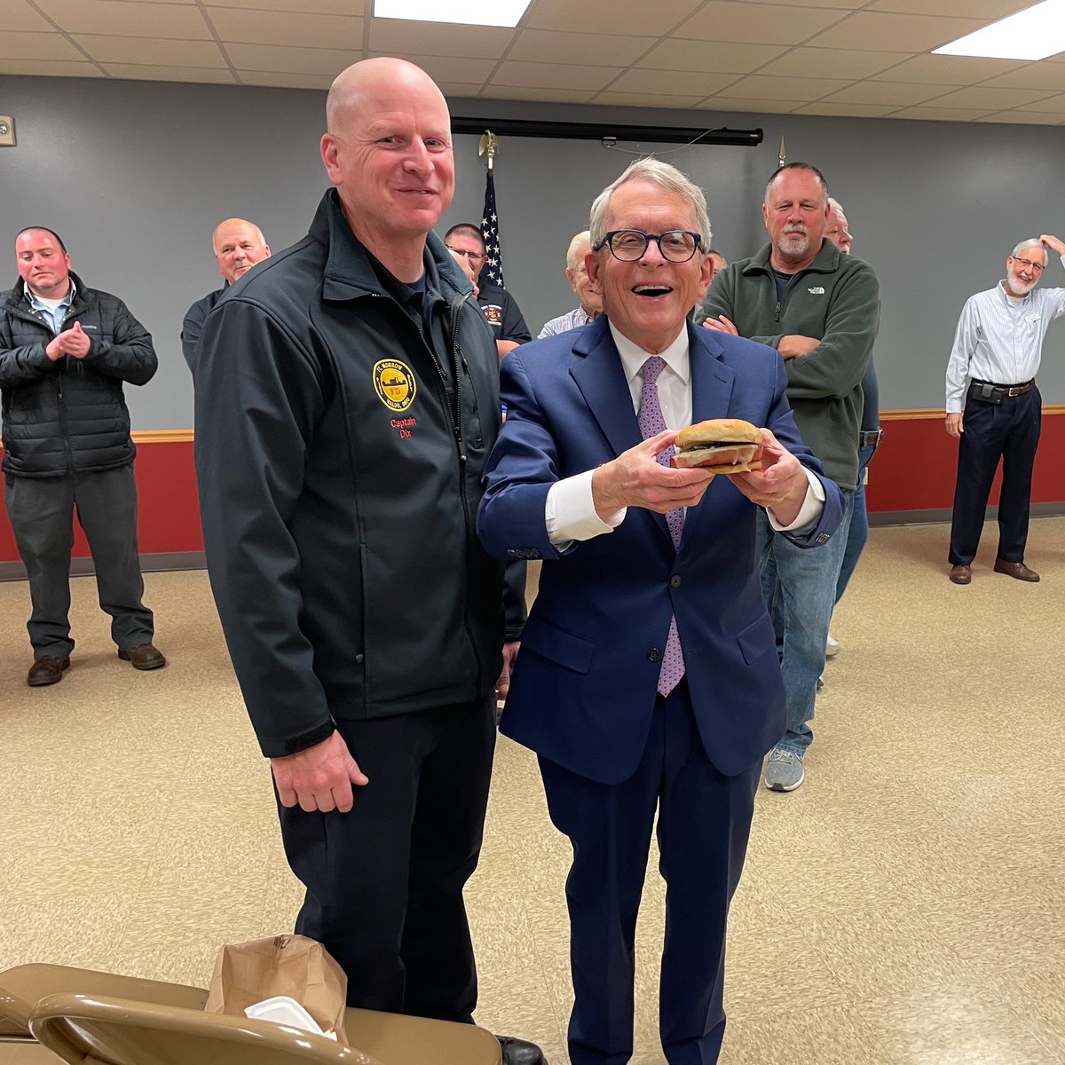 This afternoon I was in Waldo to announce a grant to help them with a water infrastructure project.  When we were done, they brought me one of the famous bologna sandwiches from G&amp;R Tavern!  It was delicious!