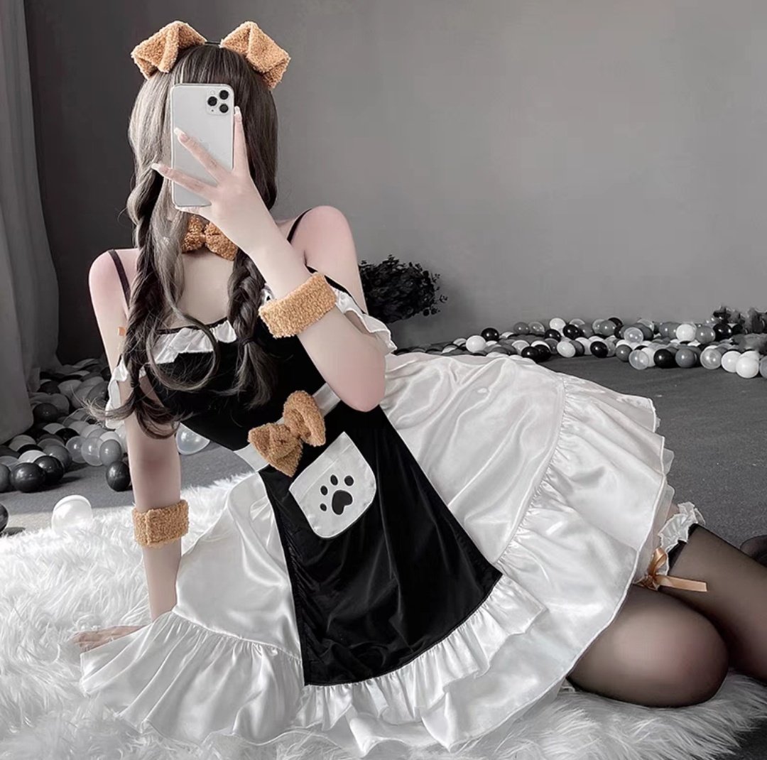 meaw_secretshop's tweet photo. #Cosplay ชุดแม่บ้านหมาน้อยสุดน่ารัก กระโปรงฟูฟ่อง ถอดแยกได้ พร้อมที่คาดผมหูและจีสตริงหางดุ้กดิ้ก เ���็นน้องโบ้น้อยเซ็กซี่ขี้อ้อน 🐶🐶🐶

ขนาด : ฟรีไซส์ (อกถึง 36)

✨ราคา 450 บาท✨

ค่าส่งเอกชน 40 บาท
#ชุดนอนไม่ได้นอน
#ชุดเซ็กซี่
#ร้านแมวเหมียว
#meaw_secretshop https://t.co/ejCdFivtKu