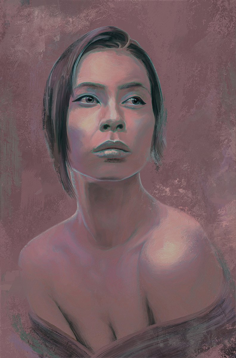 My #pearl digital art. In Ps, I can adjust the white balance, make any final tinting, give free rein to creativity. But physical artists do it with their own hands, #brush and paints! #Respect for you from a digital artist🤜🤛