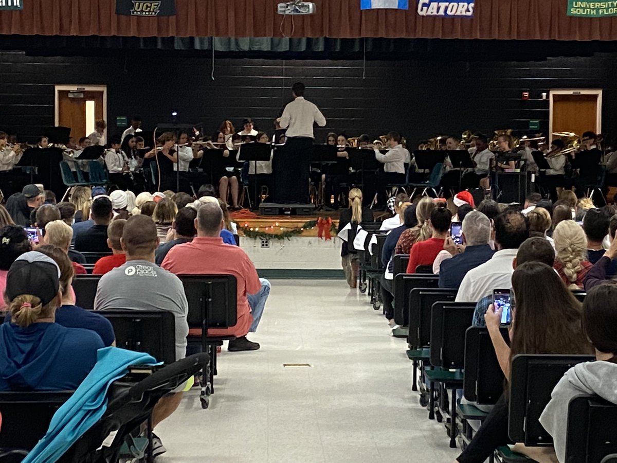 Hinson Winter Band concert.  Great to see our students perform.