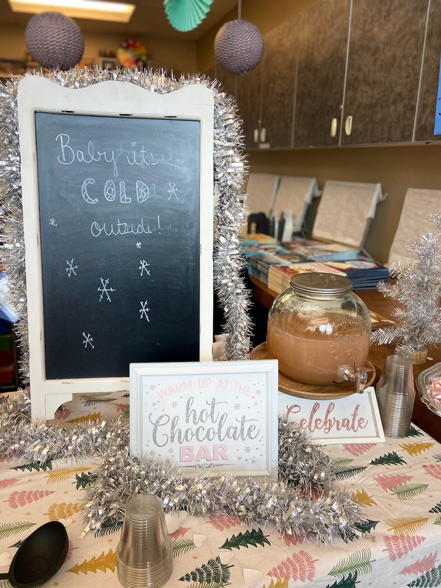 JMistySmith's tweet photo. Baby it’s Cold Outside! Celebrating the upcoming birth of 3rd grade teacher Mrs. H. Smith’s baby girl and of course our amazing staff💕❄️ #ThirteenDaysOfDecember @ABQschools @APSLZ4 @chris_zone4 https://t.co/UorDE1IKl7