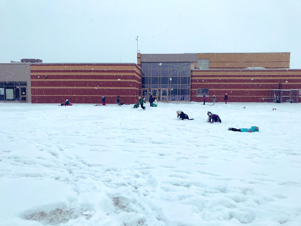 Pure joy and happiness…recess with snow!