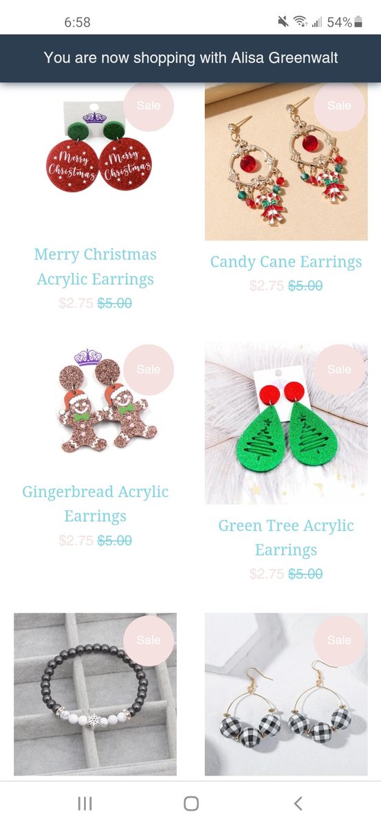 with_alisa's tweet photo. All of these are 50% off🤯Find them under the Christmas tab, all will ship out within 3-5 days.
https://t.co/GiFkWTzxHA
#christmasjewelry #Christmas #earrings #bracelet #merrychristmas #reindeer #snowman #gingerbreadman #plaid #snowflake #onsale #halfoff #50percentoff https://t.co/L1HlOtwRgq