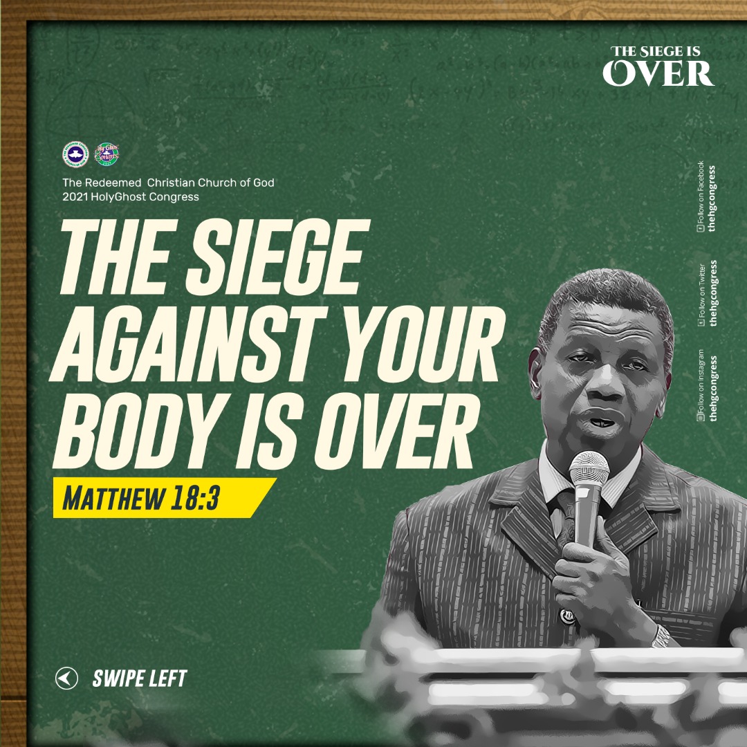 TheHGCongress's tweet photo. The siege against every part of your body is over in Jesus Name.

#HGC2021 #TheSiegeIsOver https://t.co/U9Gc4pTOUb