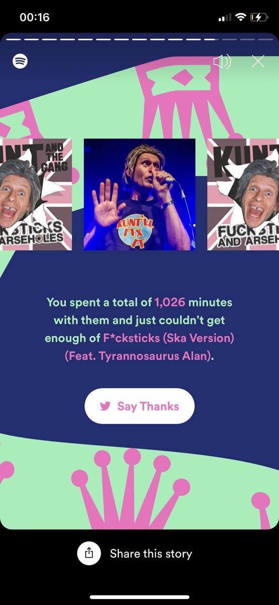 themultimediag's tweet photo. Thank you Kunt and the Gang for spending 1,026 minutes with me this year on @Spotify.  @kuntandthegang 

You are my #1. #SpotifyWrapped https://t.co/eSWac9uuKL https://t.co/v49hgvDfJl