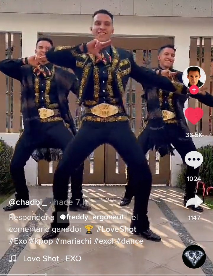 United_Aeris's tweet photo. ACT|| • Ahora los Mariachis 🇲🇽también bailan "Love Shot" de EXO 😌.

• Like y un bonito comentario para ellos 👇
https://t.co/KuBQWovagj

@weareoneEXO https://t.co/K1HRAn2fSV