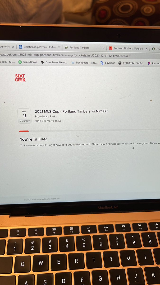 Here I sit. Got a pet sitter, a hotel, and time off work so we can come from Bend to watch in person, but looks like a ticket might not happen.  #ptfc #RCTID