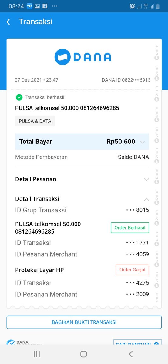 scooter_mini's tweet photo. @danawallet  tolong ya order pulsa saya belum di terima oleh pelanggan.. https://t.co/WY08U8lYGe