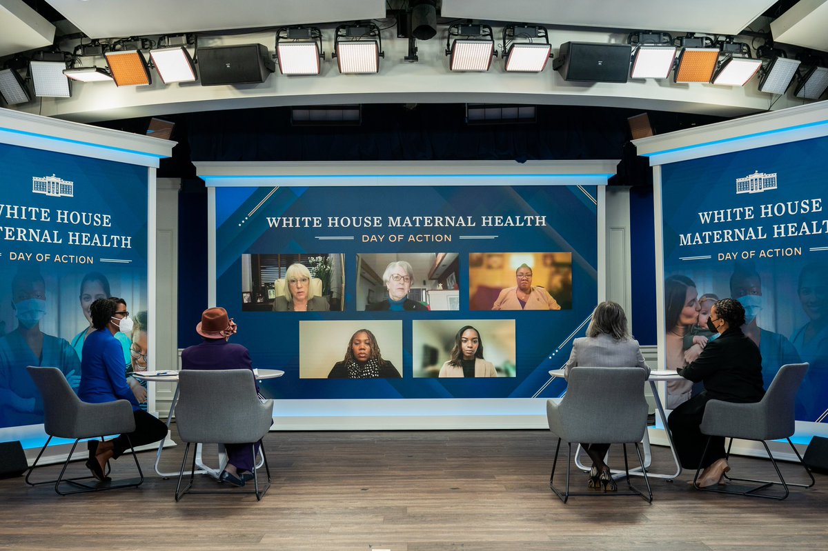 VP46Archive's tweet photo. We are in a maternal health crisis, especially for Black and Native American women. Today I gathered maternal care professionals, mothers, advocates and elected leaders for the first-ever @WhiteHouse Maternal Health Summit. https://t.co/bWRJGXDayU
