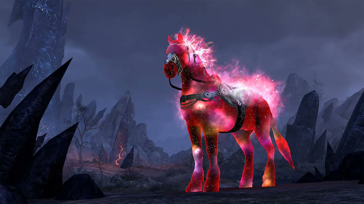 UESP_net's tweet photo. I admit, I am having a hard time taking my eyes off of the Space Horse and Space Sheep. https://t.co/KY7YDyzrG6
