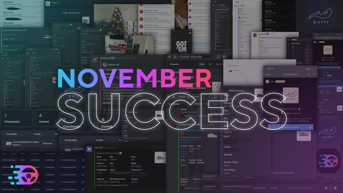 ChironProxies's tweet image. Was November a slow month for you? Not for us😈

To celebrate, we are giving away our NEW VA ISPS!

PRIZE:
- 2x 25 monthly VA ISPs 
- 2x 2GB Chiron Premium Resi

RULES:
- Like❤️and Retweet ♻️
- Tag 2 friends 👥
- Follow @ChironProxies  🥳

Winner will be picked in 24 hours