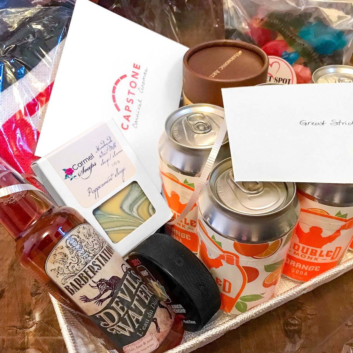 liveincapstone's tweet photo. ☕️ Visit @DOSECoffeeCo to receive a complimentary small hot chocolate or coffee (1st 100 shoppers). 

🥤 Participating retailers will have coupons for a complimentary @troubledmonk Craft Soda.

 🎁 Enter to win 1 of 2 prize baskets featuring items from Capstone retailers! https://t.co/rK0LBaQZ0u
