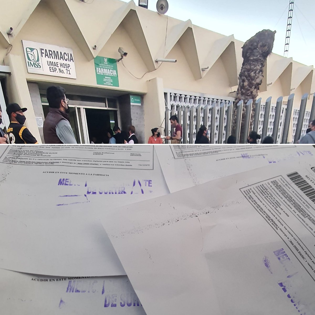 BenjaminMijares's tweet photo. Pasó mi papá de dos a cuatro #medicamentos en #desabasto en la Clínica 16 del IMSS en #Torreón en diciembre. Y en la farmacia no prometen tener algunos de ellos "hasta enero", dicen. Pero vamos bien con este gobierno federal ¿verdad? 
#ACmosParo #MedicinasParaTodxs @cerodesabasto https://t.co/YeKFZijqDB