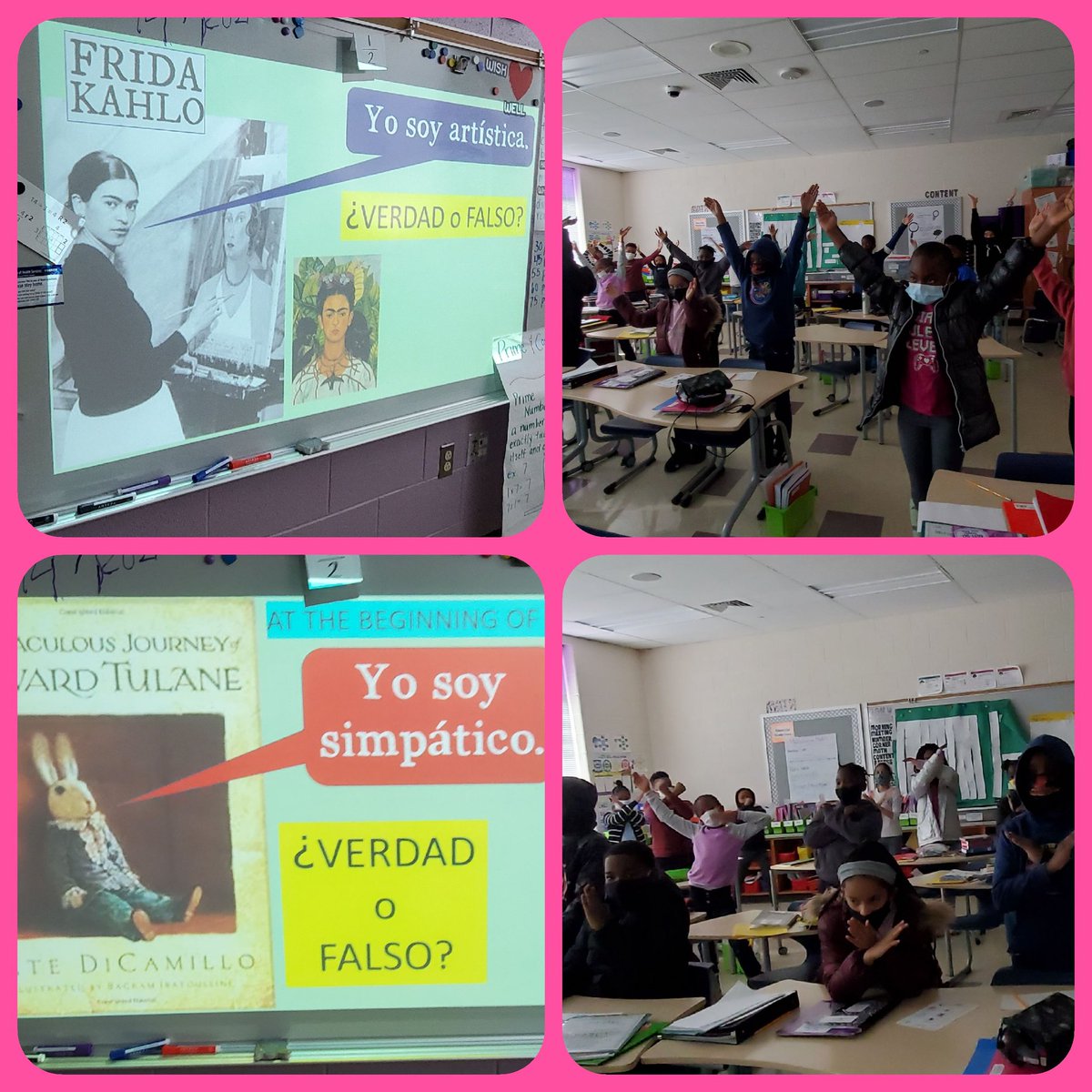 SraChupnick's tweet photo. @williamsonlmes's Gr4 class @LyonsMill played Verdad o Falso to connect skills learned in @BCPS_ELA with internal character traits learned in Spanish! #LanguageIsLiteracy @OWLteamBCPS @BaltCoPS @BcpsPassport #VIVAPassport @BCPS_Sup @bcpstv #CrossCurricularLessons https://t.co/wW6ExKyORi