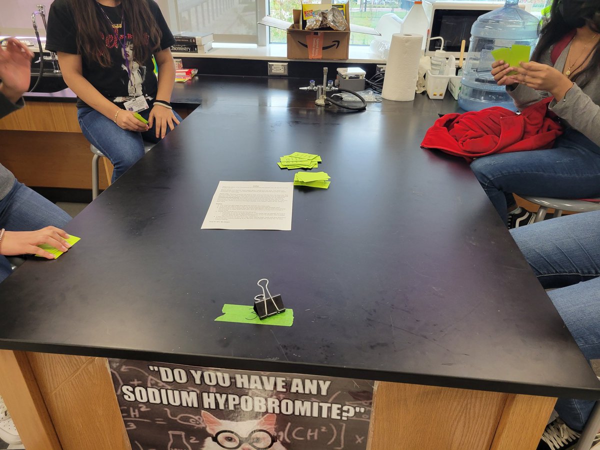 alice_gray92's tweet photo. Playing card games to learn how to cancel charges on ions and name ionic compounds. The kids didn't think they would have fun but they totally did.
@northside_hs @kee__lou
@HISD_Curric @HISD_SecSci
#STEM #Chemistry #IonicCompounds https://t.co/f9lSvWOyEB