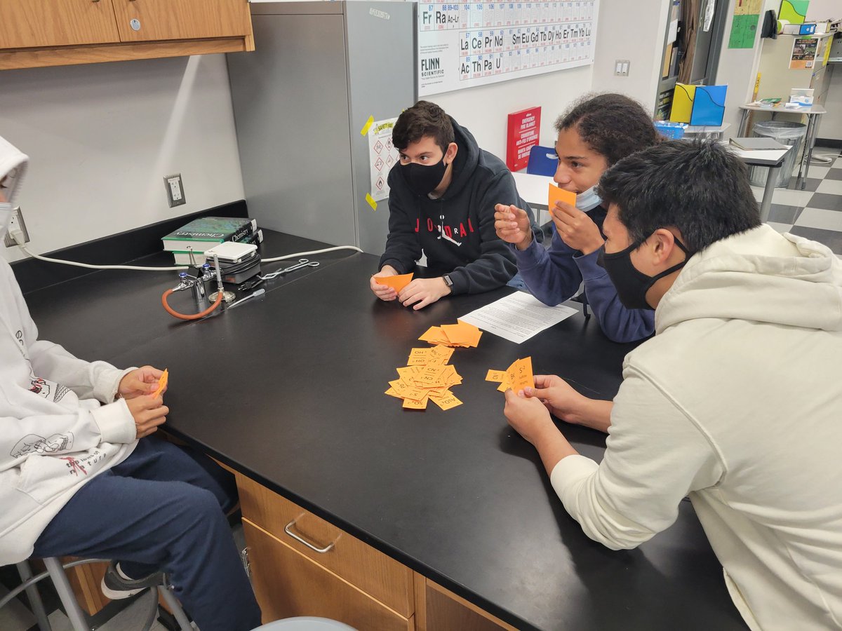 alice_gray92's tweet photo. Playing card games to learn how to cancel charges on ions and name ionic compounds. The kids didn't think they would have fun but they totally did.
@northside_hs @kee__lou
@HISD_Curric @HISD_SecSci
#STEM #Chemistry #IonicCompounds https://t.co/f9lSvWOyEB