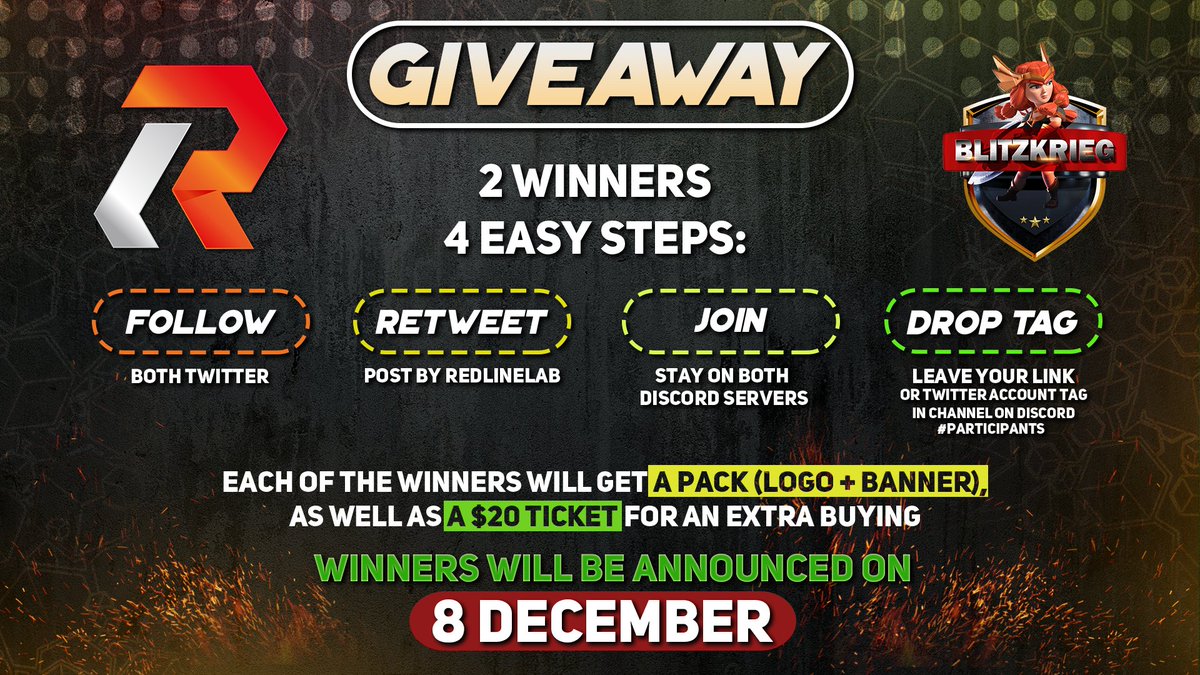 RedLineLabt's tweet image. Hey, one day left

Don't miss a chance to take a part in our giveaway with 2 winners
Learn more🎁│𝙂𝙞𝙫𝙚𝙖𝙬𝙖𝙮 in discord discord.gg/6TPjeAJ9  and make sure all conditions are done

See you tomorrow