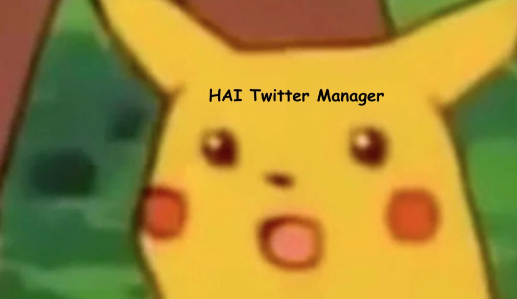 Real convo about having a Team HAI mascot with boss 🥲

Me: What if we had a mascot that'd be cute
Boss: We already do
Me: Who?
Boss: You 🥰
Me: