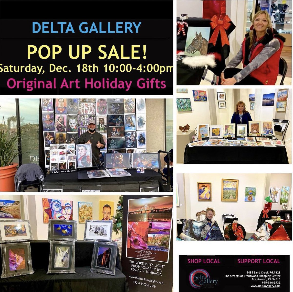 juliaOReilly1's tweet photo. Please join the Art Guild of the Delta - Delta Gallery Holiday Boutique on Saturday December 18th from 10:00 am to 4:00pm at 2485 Sand Creek Road ,Suite 128 Brentwood, Ca
#gift #HolidayShopping #artguildofthedelta #deltagallery #brentwoodca
https://t.co/CuNpO8wqcH
#SupportLocal https://t.co/qyskL0f1D4