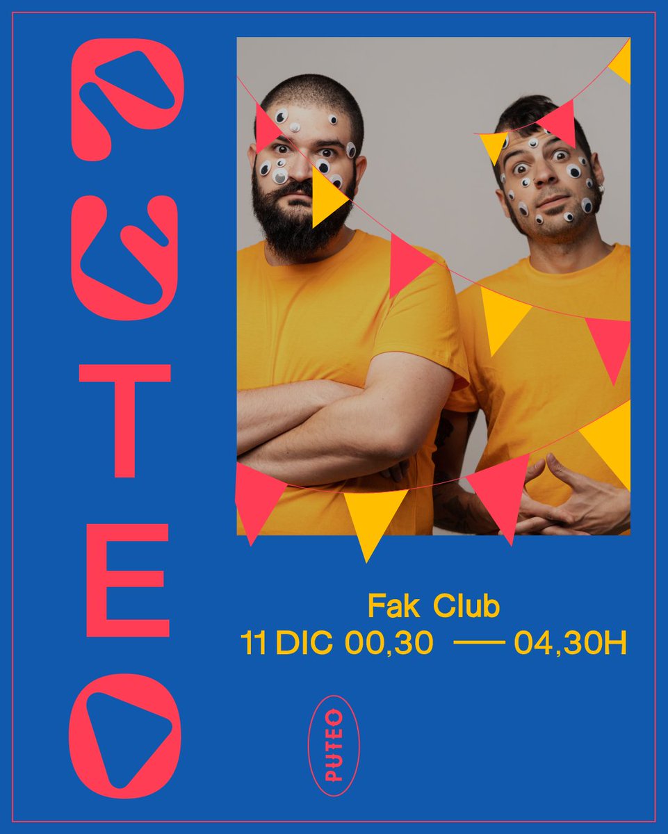Puteoputeo's tweet photo. ¡Menuda feria!
Este sábado es el último Puteo del año y nos despedimos en el Fak Club (C/ Conde Duque 14, Madrid). Malasañeros caviar y rojipardos, sois bienvenidos 💋💋 https://t.co/LTdAGiH8Uh