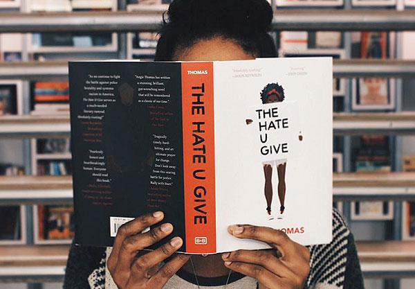 MarisaKuras's tweet photo. @GLIS_739 The Hate U Give voices the fears, anxieties, and frustrations POC teens feel about unjust policing in America #FReadom #glis739 https://t.co/QijBY4WpY1