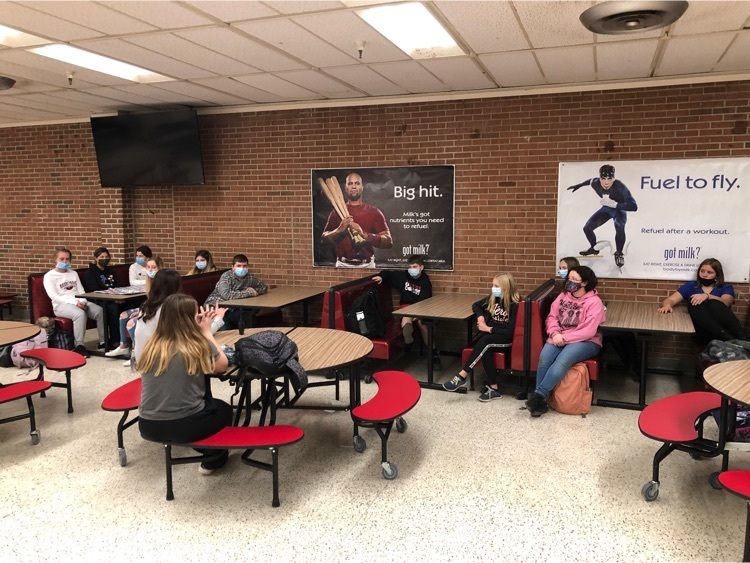 PetersburgHS's tweet photo. The PHS Middle School Student Council had their first meeting this week to elect officers. Congratulations to president Khloe Haslacker, VP Blair Loy, sec. Claire Kaposy, & tres. Miley Tingler. Mrs. Campbell & senior Mackenzie Kitzmiller assisted with the meeting. #PHSleads https://t.co/5ltZMqzN2A