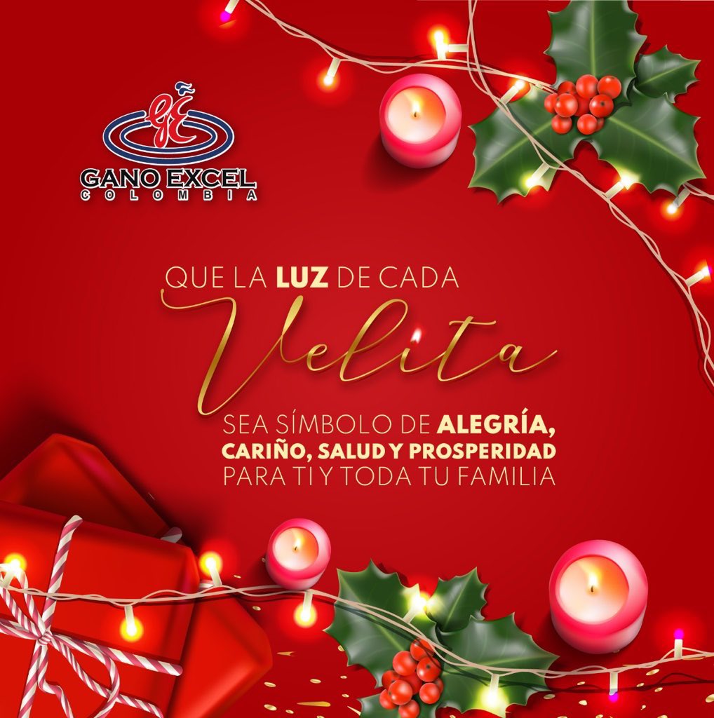 Que la luz de cada velita 🕯 sea símbolo de alegria 😃, cariño 🤗, salud y prosperidad ❤️ para ti y toda tu familia.
•
Feliz noche de velitas a toda nuestra #familiaGanoExcel #ganoexcel #december 💙❤️ .