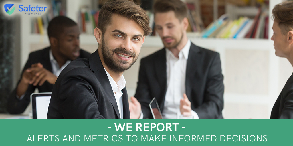 SafeterWork's tweet photo. We provide the alerts and notifications you need to stay on top of your workplace's safety. The metrics provided give you the information you need to make important decisions regarding the reopening of your business.

Learn more: https://t.co/JtoWjDSPX0 https://t.co/oedY1KHcME