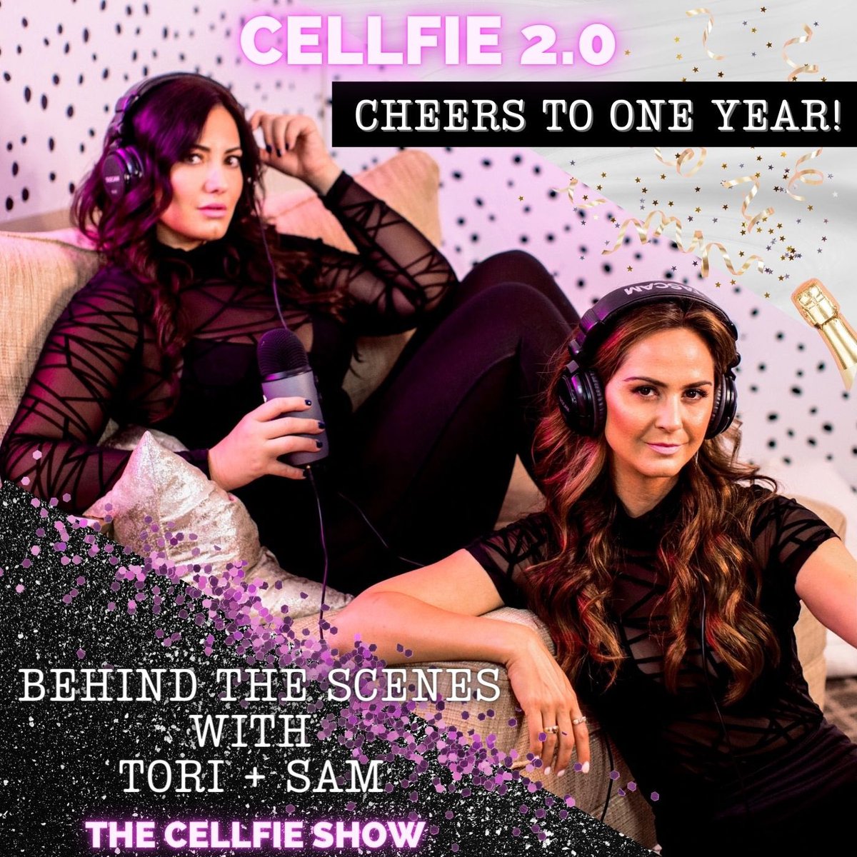 CELLFIE 2.0 CHEERS TO ONE YEAR! Behind The Scenes With Tori + Sam 🎙 

It’s been one year together as co-hosts! Today Tori + Sam recap the past year producing #TheCellfieShow! What we’ve learned, community building, re-branding, epic failures, &amp; BEST moments. #podcast