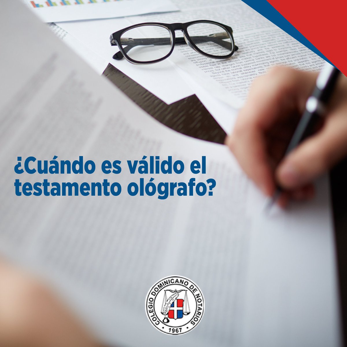 CDnotariosrd's tweet photo. Los testamentos no se podrán revocar en todo ni en parte, sino por un testamento posterior o por acta ante notario, en la que conste la variación de la voluntad del testador.

#Codenot #Testamento #ActaNotarial https://t.co/e27w9kPmXi