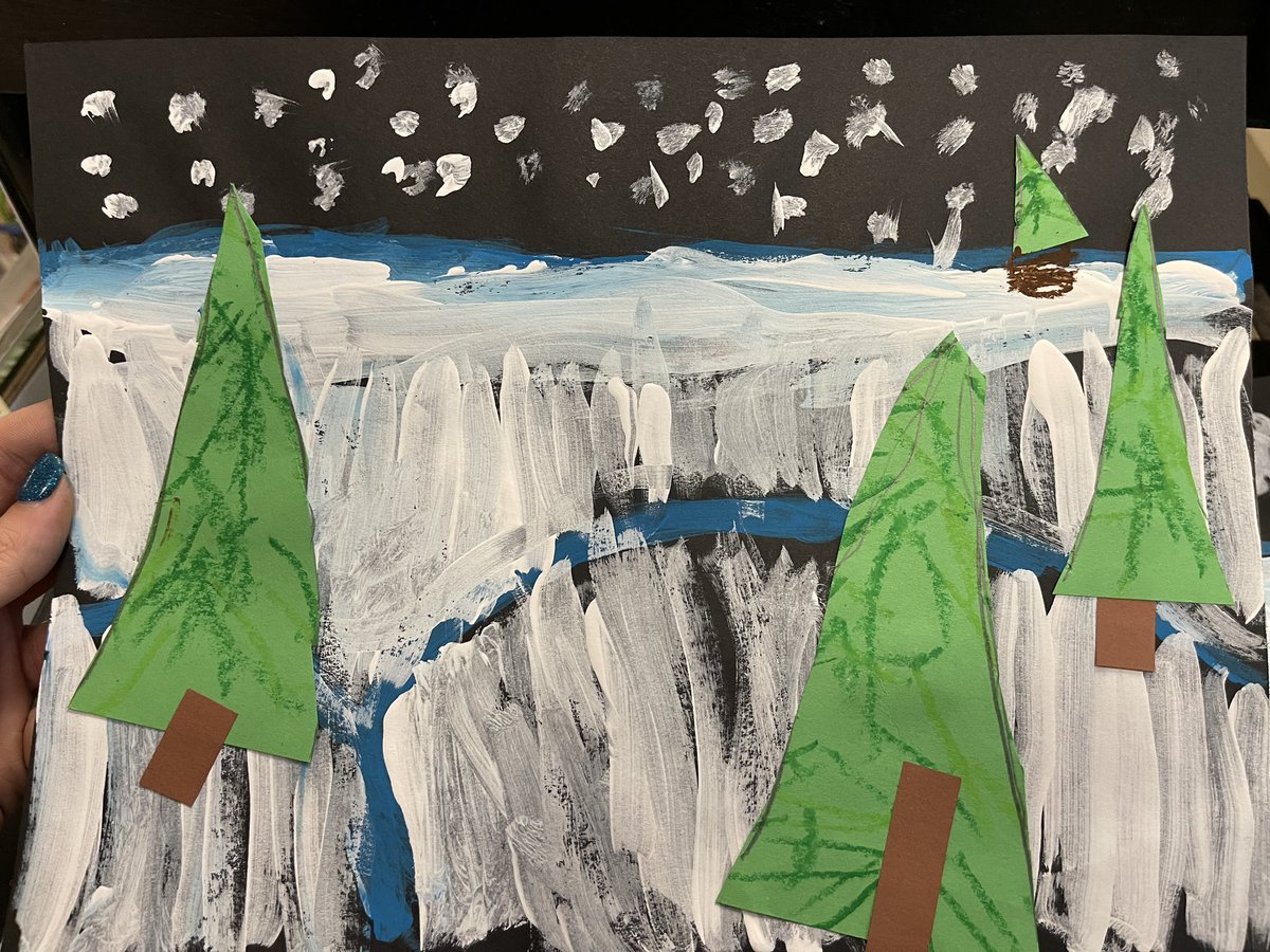 WHEArtRoom's tweet photo. Kinder artists learned about and created Landscapes! They also learned that if a tree is really large in an artwork- it’s close to you- and if it’s tiny… it’s not actually tiny, it’s just really far away in the distance. Atmospheric perspective for kinder students 🤩 #TEArt https://t.co/40tw5GMUrK