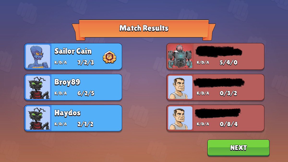 GalaxyFighter69's tweet photo. Some 3v3 results. MVP using OG boxing gloves against ranged fighters! LFG!!!
GG @Broy89Nft @Haydos76
#PlayToEarn #NFTGame #SC69 https://t.co/ZwsPe9jJx5