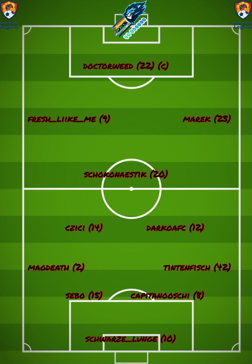 Unsere Startaufstellung für die Spiele gegen <a href="/FcFumagical/">BALTHAZAR</a> ! Für alle ohne Fahrkarte --> twitch.tv/capitanooschi ab 22:45 Uhr!
#fullmanual #11vs11 #wapesleague #pes2021