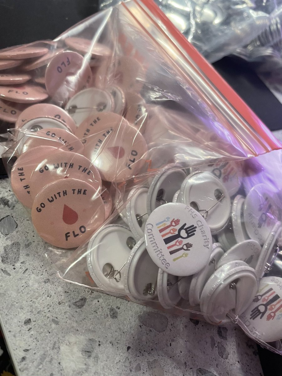 MrsF is starting a petition to become the Official Badge Maker for <a href="/FalkirkHigh/">Falkirk High School</a> what do you think? 👍    Coming to a blazer lapel near you soon <a href="/FHSGoWithTheFlo/">Go With The Flo</a> <a href="/FHSCharities/">FHSCharities</a> ❤️