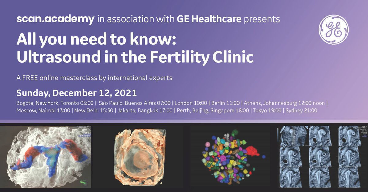 Learn about everything you need to know for Ultrasound in the Fertility Clinic – on Sunday December 12, 2021 – Don’t miss this webinar and register now: viewnow.in/scan_academy/1…