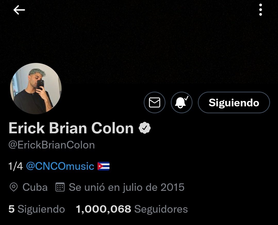 ONLY_CNCO's tweet photo. FELICIDADES @ErickBrianColon POR HABER LLEGADO AL MILLÓN DE SEGUIDORES 🥳❤
@ErickBrianColon
ERICK MILLION KING
#1MForErick https://t.co/zsFsGceiFt
