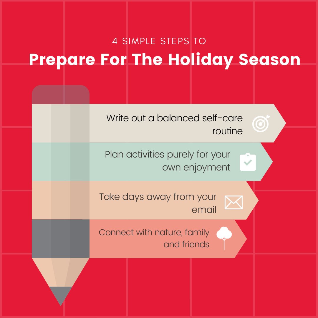 Yes, holidays are coming up, but so is your opportunity for rest! Are you prepared to take a break? If your answer is a no, fear not, we've got some tips to help you out!