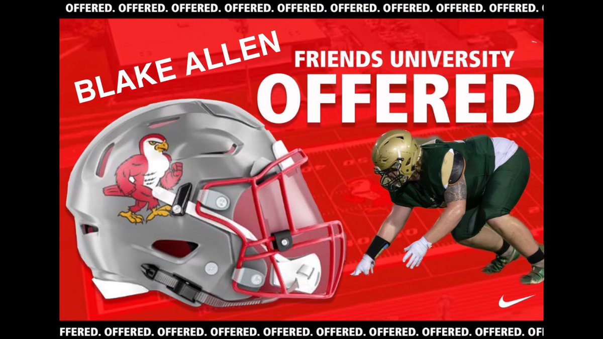BigBlake_Allen's tweet photo. Excited to say that I have received my second offer by @FriendsFalcons to continue my academic and athletic career @CoachKempfFU @CoachHarrisonFU @dthedeacon https://t.co/mR4FioS1KJ