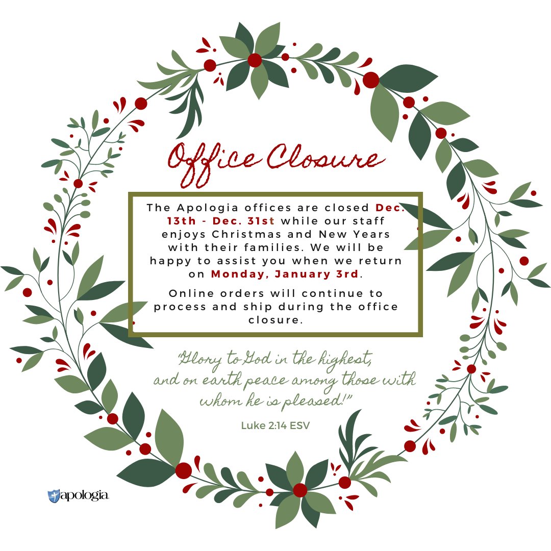 Our offices will be closed from now until the new year so that our staff can enjoy the Christmas season with their families. We will get back to you regarding any questions you may have after we return from the break.
#christmas #holidays #peaceonearth #christthelord