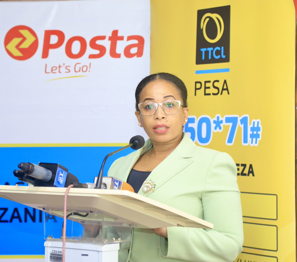posta_tz's tweet photo. Muunganiko wetu huu wa leo baina ya @posta_tz na @ttcl_pesa utaleta tija kubwa katika upatikanaji wa huduma zetu na kuleta ufanisi wa upatikanaji huduma hizo kupitia Posta kwani @posta_tz ndo litakuwa Wakala mkuu wa usambazaji huduma za T-PESA.”

Mkurugenzi wa T-PESA LULU MKUDDE https://t.co/YmXIyErGTw