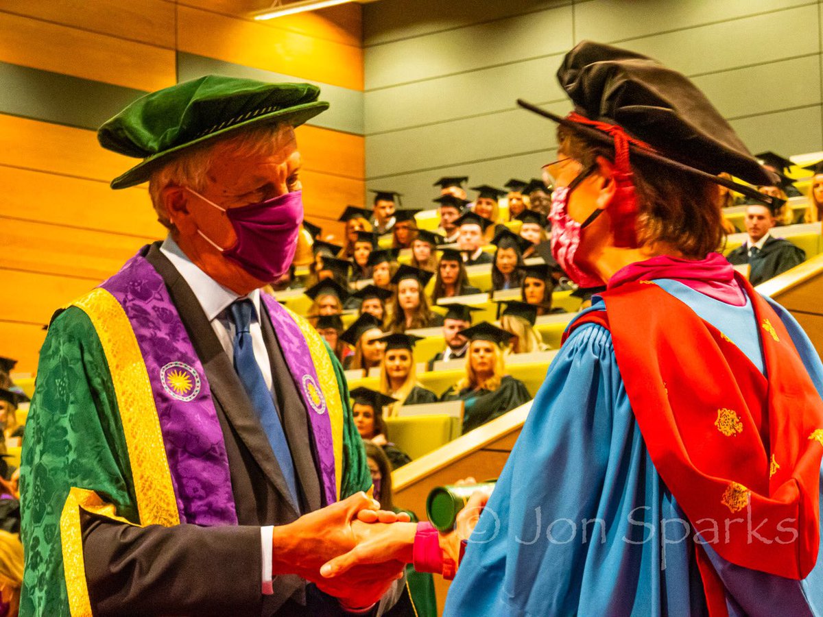 CarterBernie's tweet photo. Dressing up can be fun and this was the moment I was awarded EHU Research Supervisor of the Year by VC John Cater. @EHU_Research @EHU_FHSCM PhD supervision is a fab part of my job and it is a way of contributing to the future of practice. https://t.co/P3OlsxSpkh