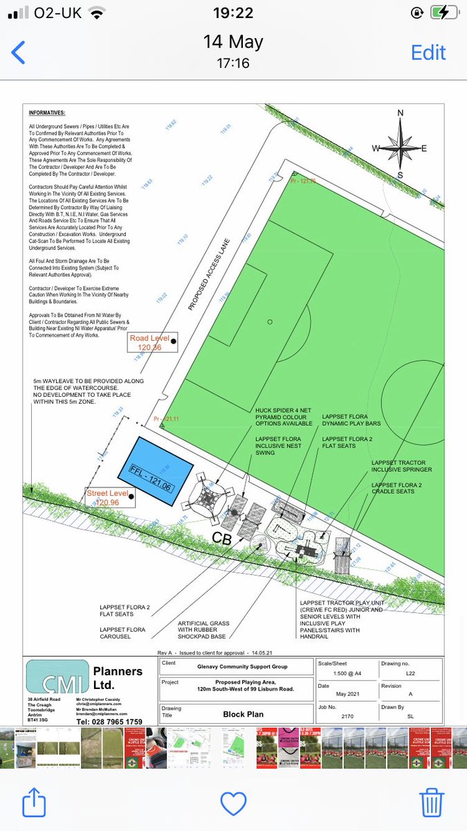 creweutdfc's tweet photo. We are delighted to receive full planning permission for our Kids Play Park at Crewe. Super work from Stephen & Chris at CMI Planners in Toome! We hope to have more positive news on the project in the next few months! #playpark #crewepark #buildingforthecommunity https://t.co/O04BFLTXra