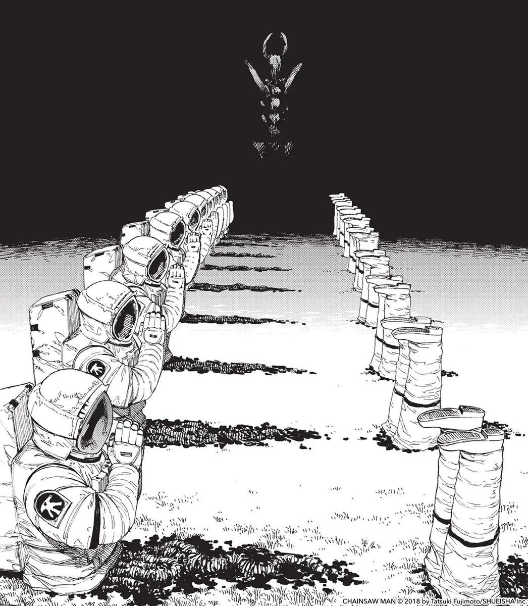 VIZMedia's tweet photo. Tatsuki Fujimoto’s MIND 🤯 

via Chainsaw Man https://t.co/cpupwIc4um