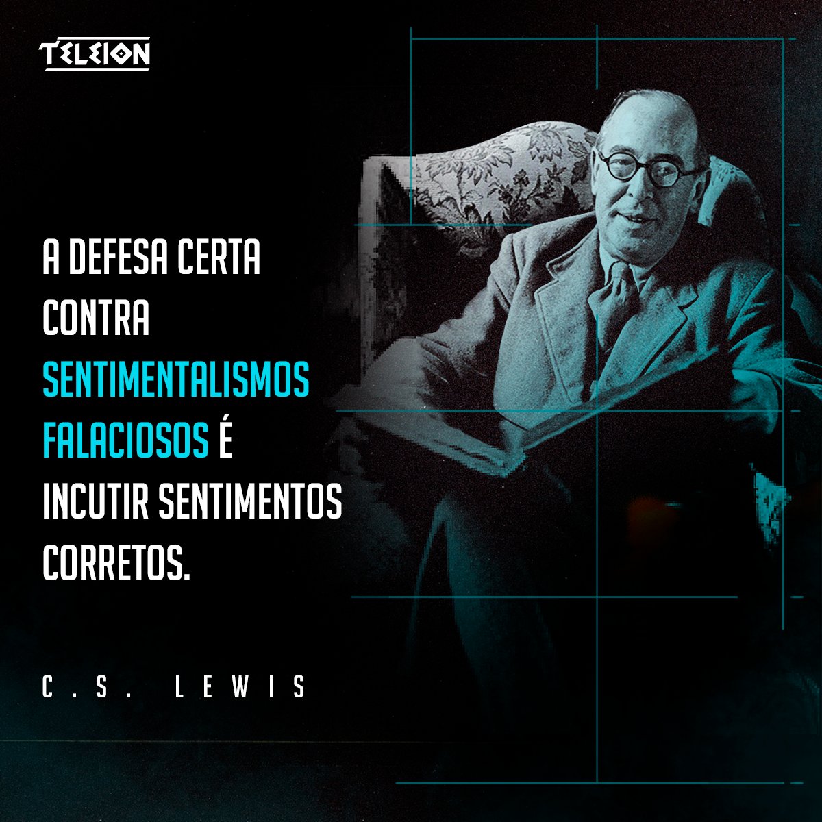 teleion_'s tweet photo. 🔹"A defesa certa contra sentimentalismos falaciosos é incutir sentimentos corretos."

- C.S. Lewis

https://t.co/NMR686OmgY https://t.co/OXQ4kqvamV
