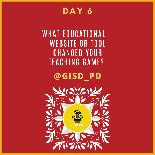 GISD Professional Learning (@gisd_pd) on Twitter photo Day 6 Quest! What educational website or tool changed your teaching game? Retweet this & tag them to show your appreciation! <a href="/GISDTLD/">Teaching & Learning Development</a> <a href="/gisdnews/">Garland ISD</a> #GISDpd #ItsthePDforme Day 6 Quest! What educational website or tool changed your teaching game? Retweet this & tag them to show your appreciation! <a href="/GISDTLD/">Teaching & Learning Development</a> <a href="/gisdnews/">Garland ISD</a> #GISDpd #ItsthePDforme