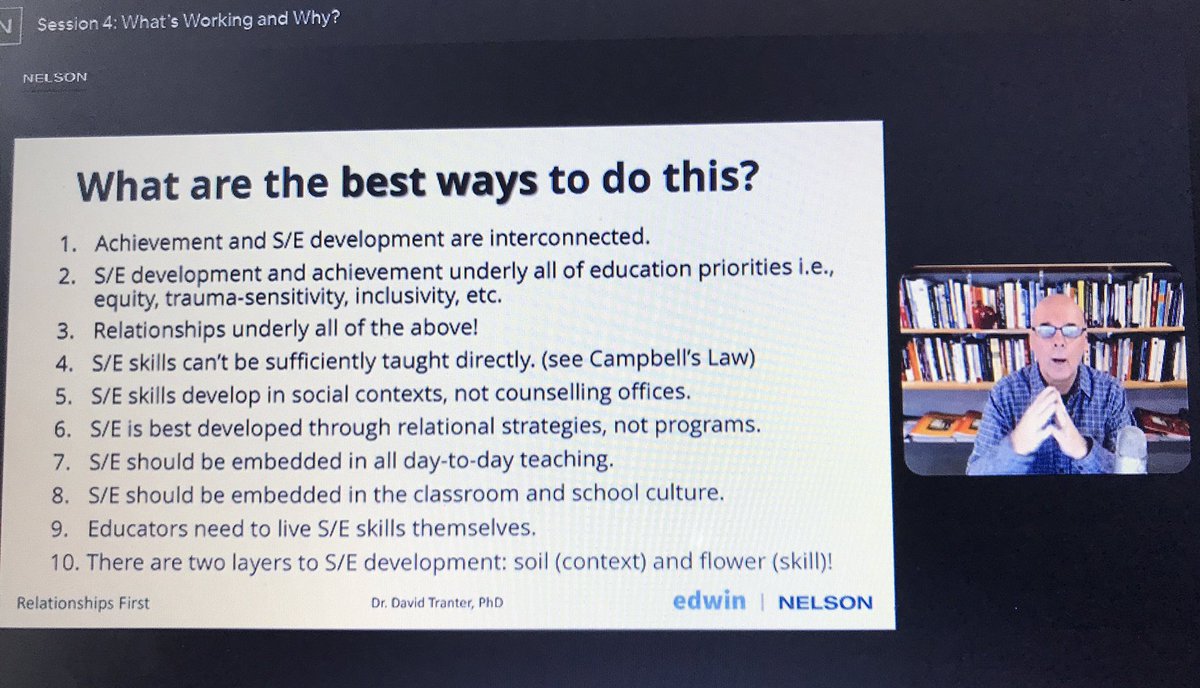 ShannonDMcKinle's tweet photo. Dr Tranter speaks about shifting from packaged products to creating a classroom culture that promotes learning and practise of SEL skills in authentic contexts. Progress comes from slow, meaningful, genuine experiences. #RelationshipsFirst21 https://t.co/bwkhmjgj9X